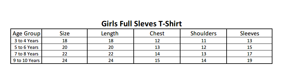 Girls Full Sleeves T-Shirt - Peach, Kids, Girls T-Shirts, Chase Value, Chase Value
