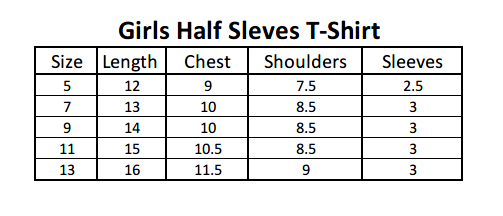 Girls Half Sleeves T-Shirt - Red, Kids, Girls T-Shirts, Chase Value, Chase Value