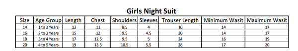 Girls Full Sleeves Night Suit - Pink, Kids, Girls Sets And Suits, Chase Value, Chase Value