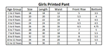 Girls Printed Pant - Blue, Kids, Girls Pants And Capri, Chase Value, Chase Value