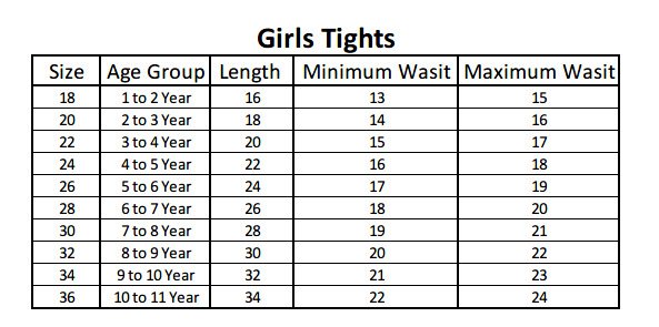Girls Tights - White, , Chase Value, Chase Value