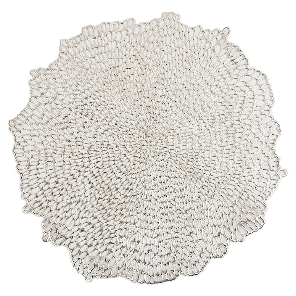 Table Mat Vinyl 6 Pcs Set - B - Golden, Home & Lifestyle, Mats, Chase Value, Chase Value