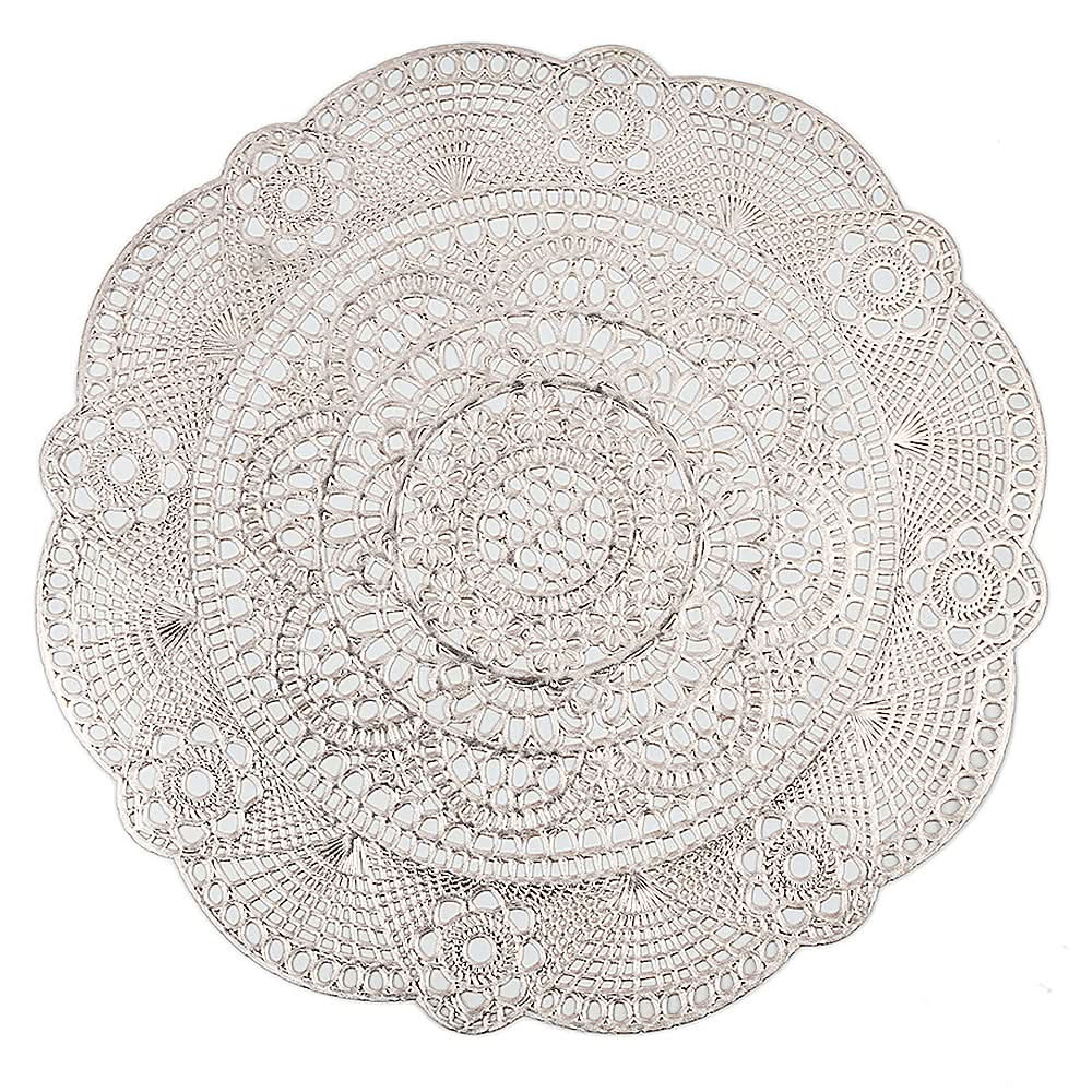Table Mat Vinyl 6 Pcs Set - C - Golden, Home & Lifestyle, Mats, Chase Value, Chase Value