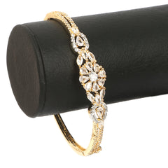 Women's American Diamond Kara Bracelet - Golden, Women, Bangles & Bracelets, Chase Value, Chase Value