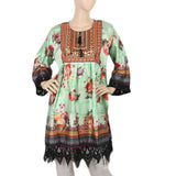Women's Digital Printed Kurti - Green, Women, Ready Kurtis, Chase Value, Chase Value