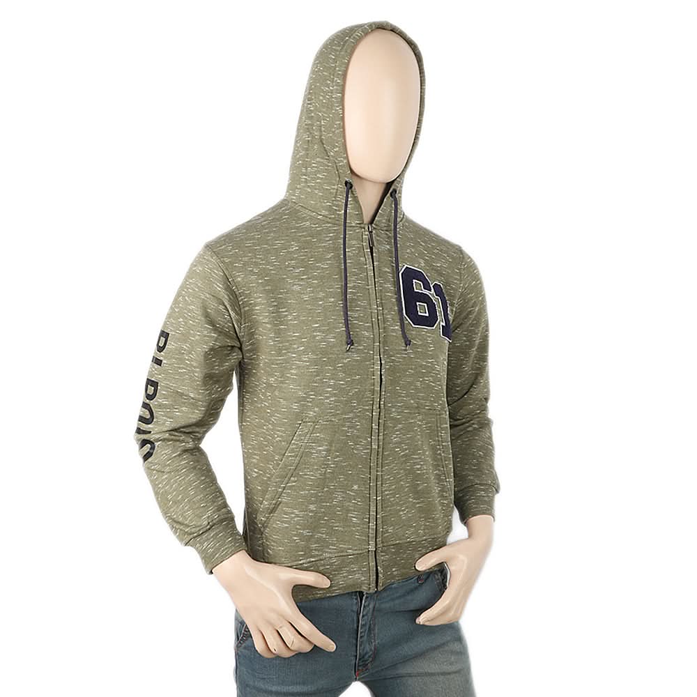 Men's Fleece Zip Jacket - Green, Men, Jackets and Hoodies, Chase Value, Chase Value