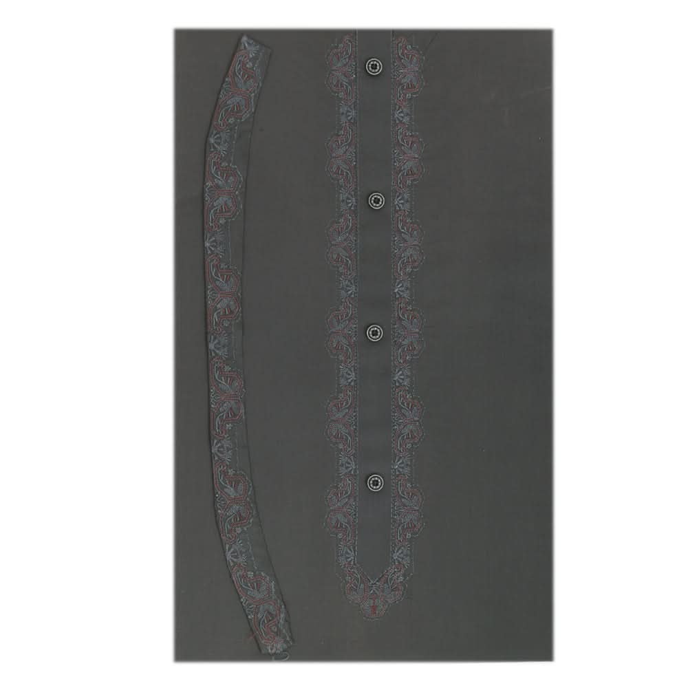 Men's Mashriq Embroidered Un-Stitched Suit - Green, Men, Unstitched Fabric, Chase Value, Chase Value