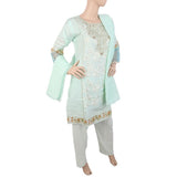 Women's Embroidered Fancy 3Pcs Suit - Green, Women, Shalwar Suits, Chase Value, Chase Value