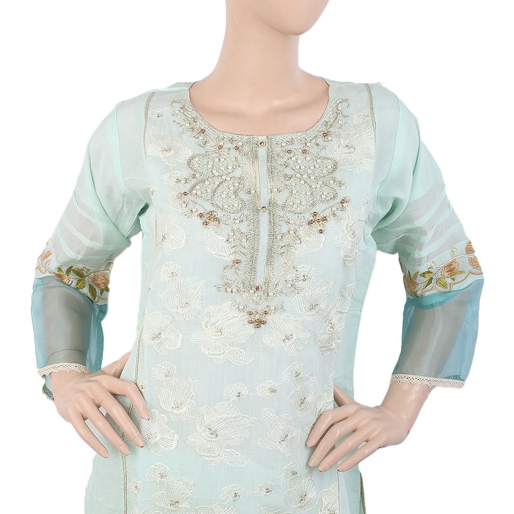 Women's Embroidered Fancy 3Pcs Suit - Green, Women, Shalwar Suits, Chase Value, Chase Value