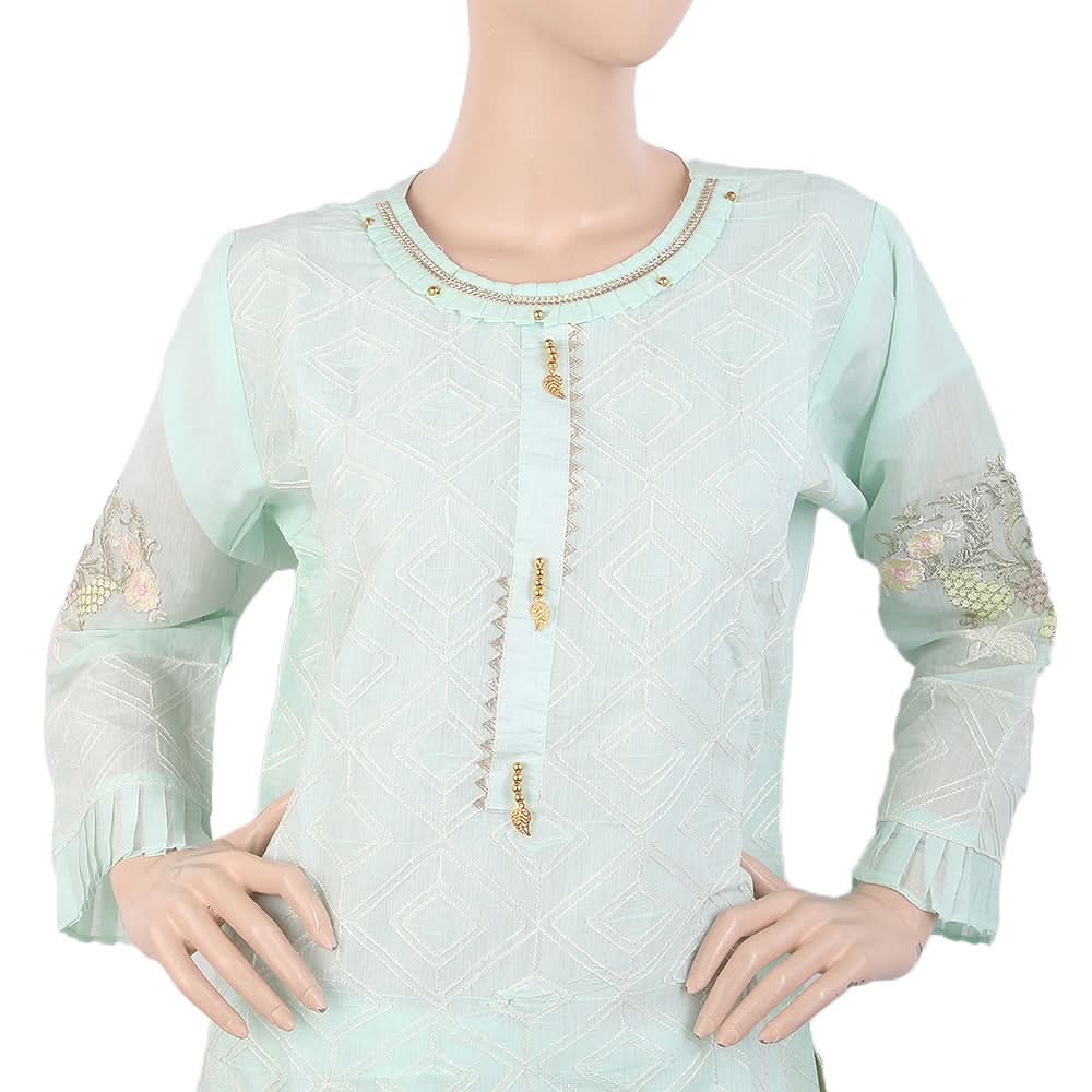 Women's Embroidered Fancy 3Pcs Suit - Green, Women, Shalwar Suits, Chase Value, Chase Value