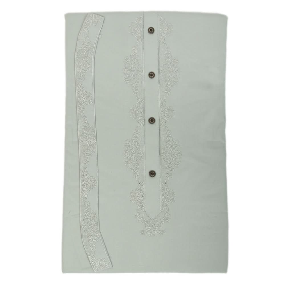 Men's Mashriq Embroidered Un-Stitched Suit - Green, Men, Unstitched Fabric, Chase Value, Chase Value