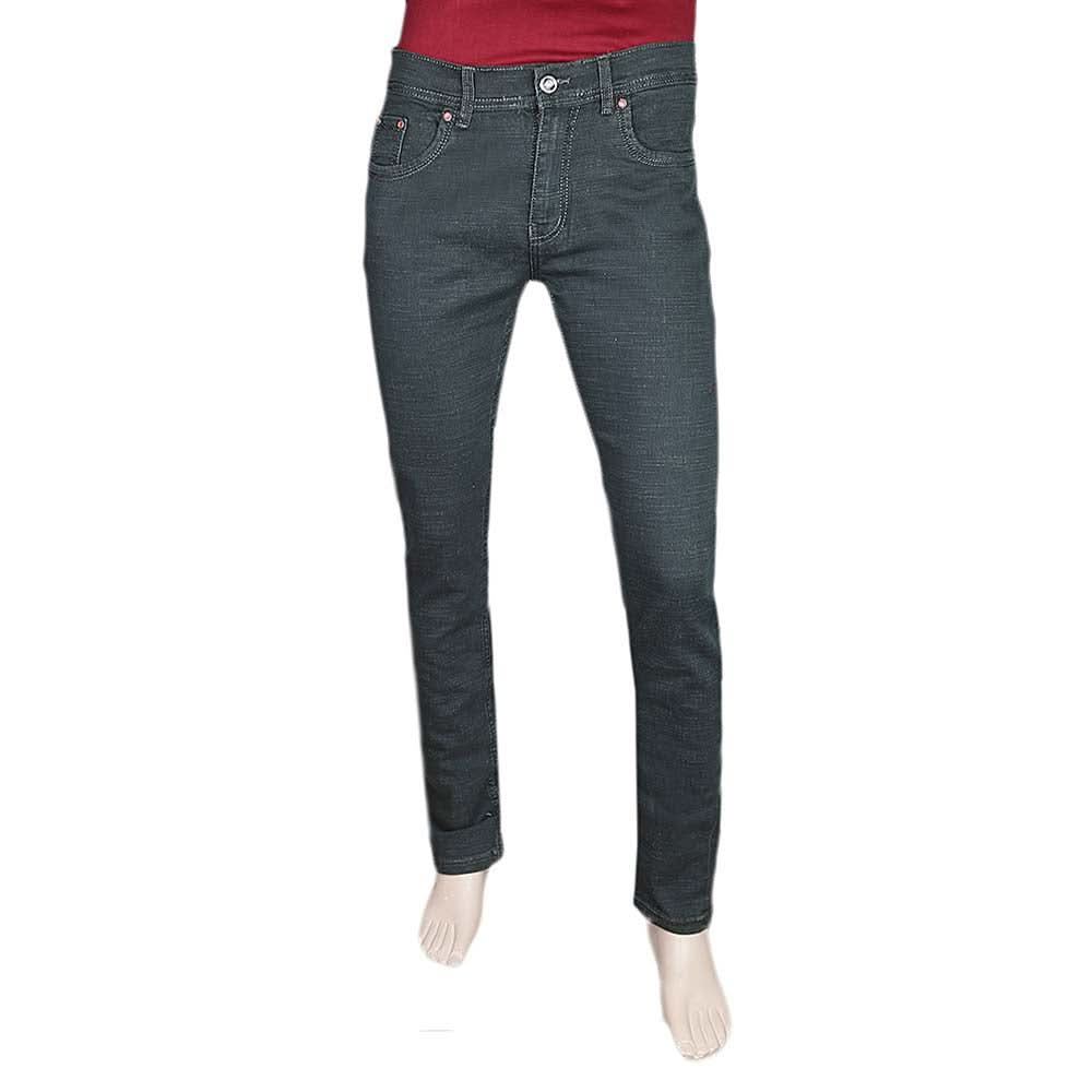 Men's Slim Fit Jeans Pant - Green, Men, Casual Pants And Jeans, Chase Value, Chase Value