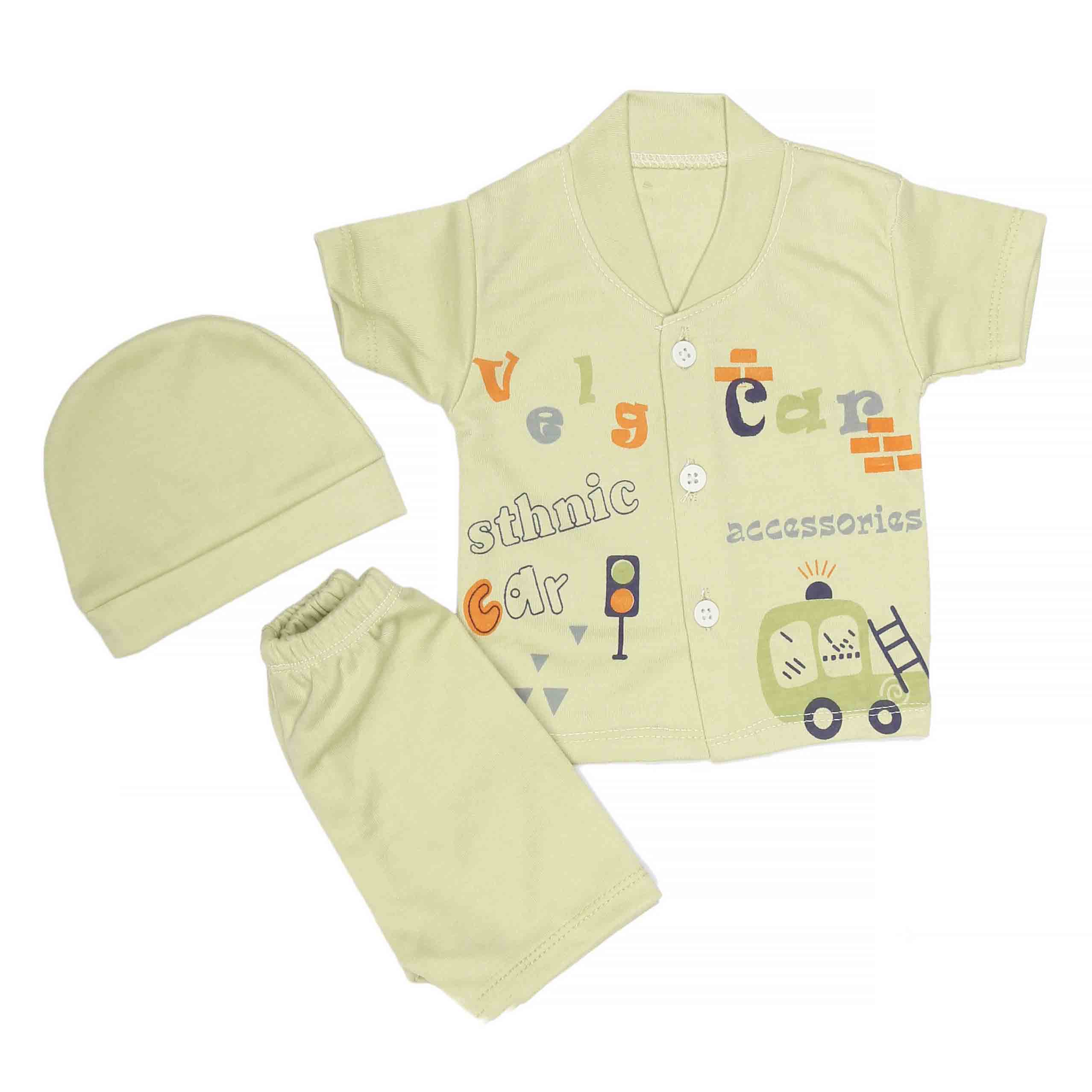 Newborn Boys Suits 3Pcs -Green, Kids, NB Boys Sets And Suits, Chase Value, Chase Value