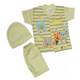 Newborn Boys Suits 3Pcs - Green, Kids, NB Boys Sets And Suits, Chase Value, Chase Value