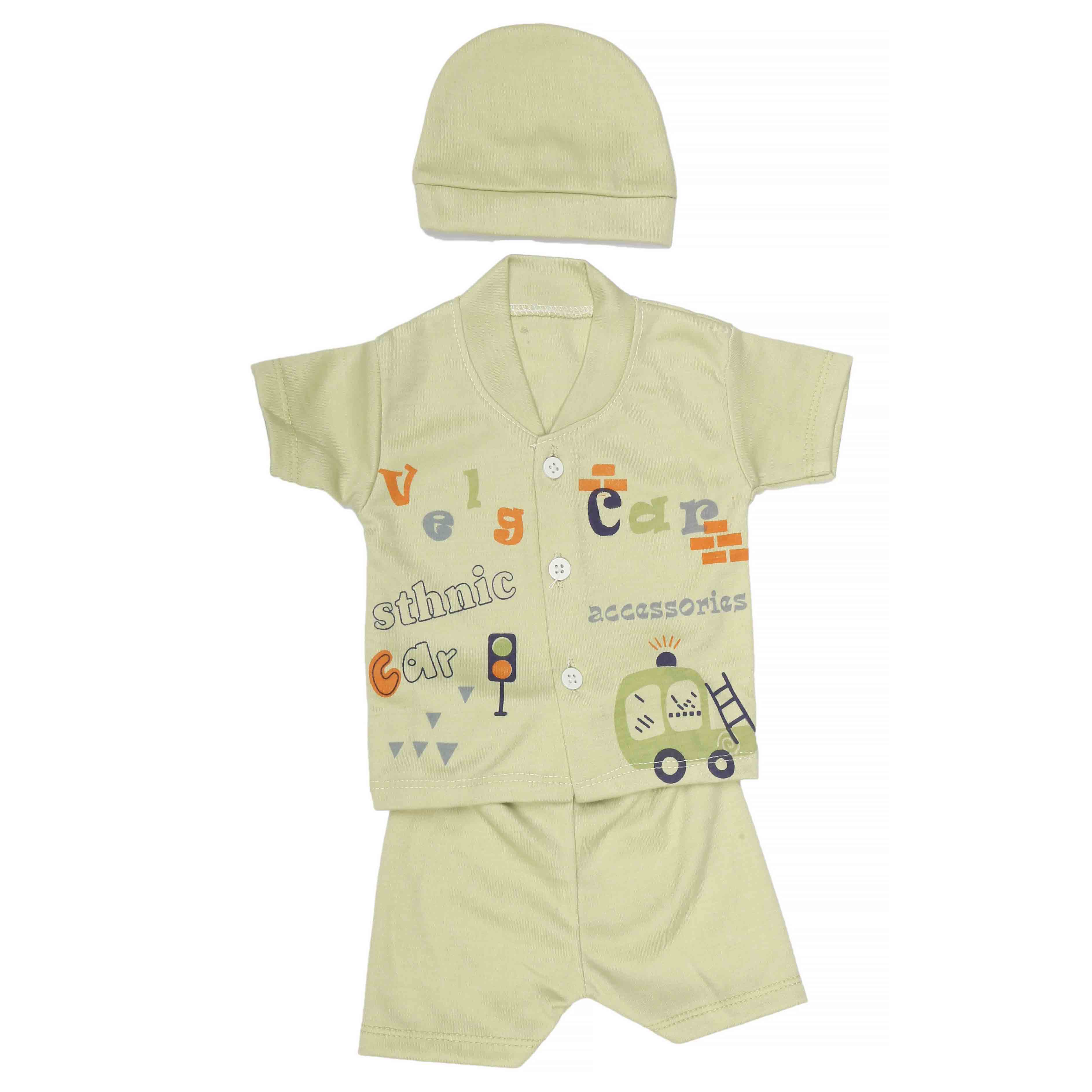 Newborn Boys Suits 3Pcs -Green, Kids, NB Boys Sets And Suits, Chase Value, Chase Value