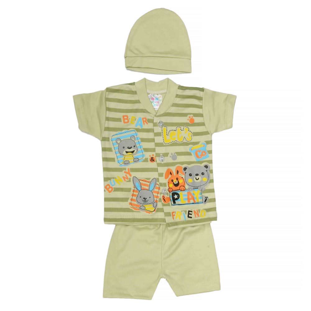 Newborn Boys Suits 3Pcs - Green, Kids, NB Boys Sets And Suits, Chase Value, Chase Value