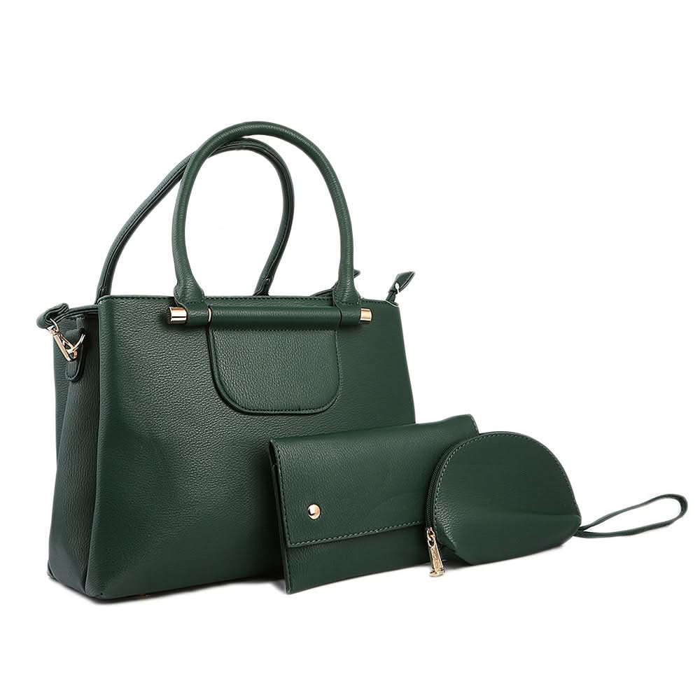 Women's Handbag 3 Piece - Green, Women, Bags, Chase Value, Chase Value