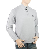 Men's Full Sleeves Fancy Jumper - Grey, Men, Sweater and Sweat Shirts, Chase Value, Chase Value