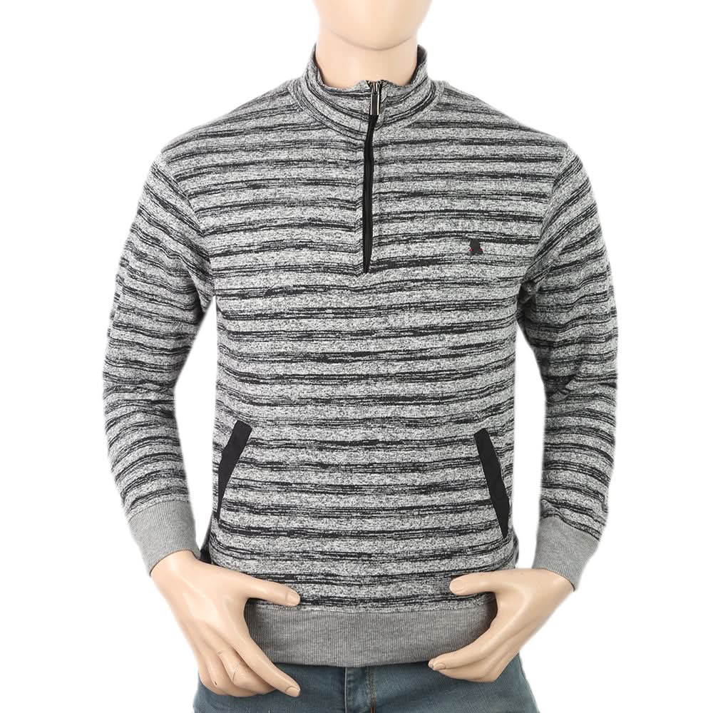 Men's Full Sleeves Fancy Jumper - Grey, Men, Sweater and Sweat Shirts, Chase Value, Chase Value