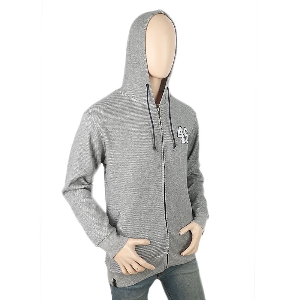 Men's Fleece Zip Jacket - Grey, Men, Jackets and Hoodies, Chase Value, Chase Value