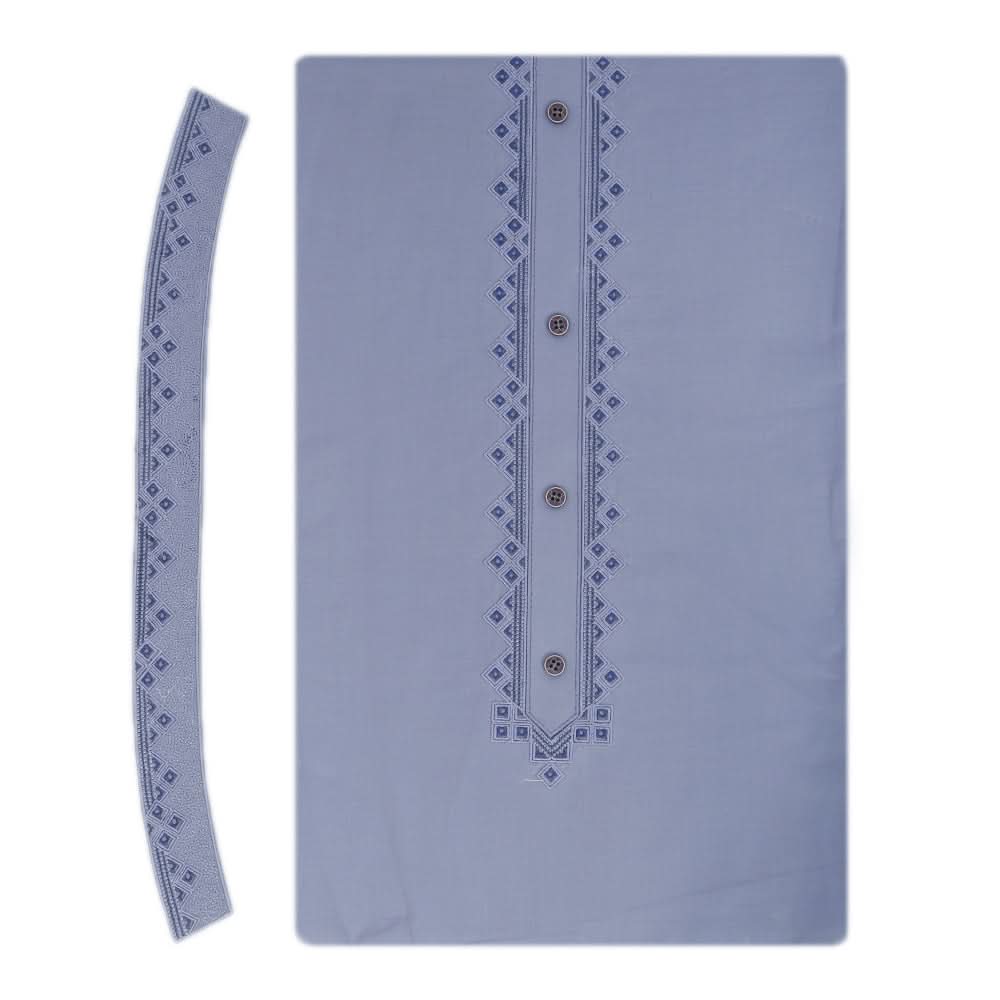 Men's Mashriq Embroidered Un-Stitched Suit - Grey, Men, Unstitched Fabric, Chase Value, Chase Value