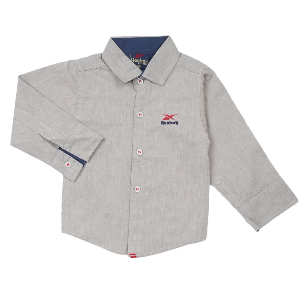 Boys Full Sleeves Casual Shirt - Grey, Boys Shirts, Chase Value, Chase Value