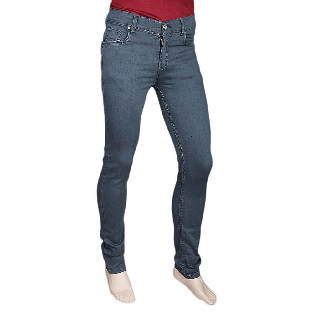 Men's Slim Fit Jeans Pant - Grey, Men, Casual Pants And Jeans, Chase Value, Chase Value