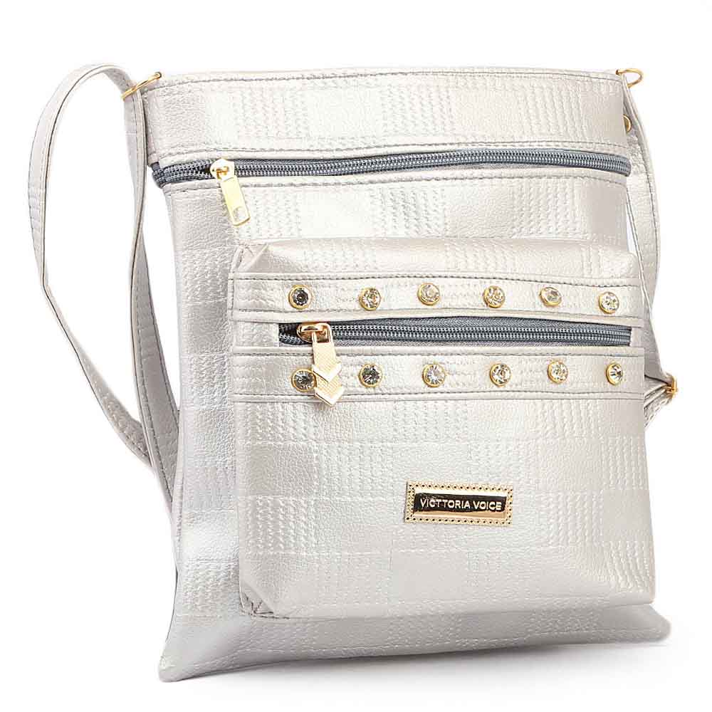 Women's Shoulder 7576 - Grey, Women, Bags, Chase Value, Chase Value