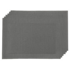 Table Mat - 6Pcs - Grey, Home & Lifestyle, Mats, Chase Value, Chase Value