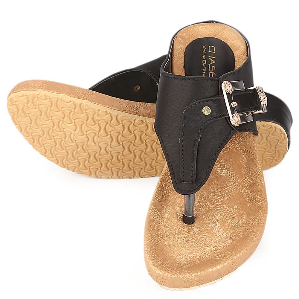 Women's Softy Slipper (H-550) - Black - test-store-for-chase-value