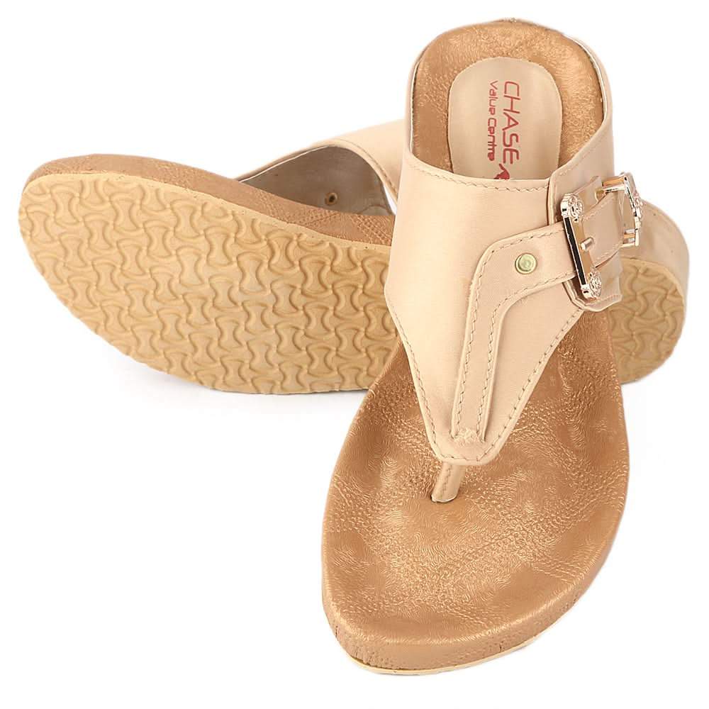 Women's Softy Slipper (H-550) - Fawn, Women, Slippers, Chase Value, Chase Value