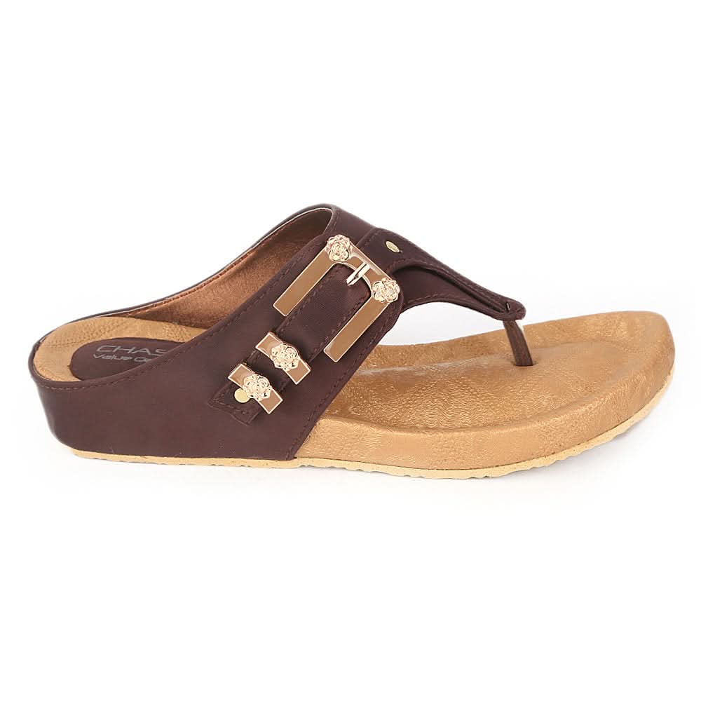 Women's Softy Slipper (H-550) - Brown - test-store-for-chase-value