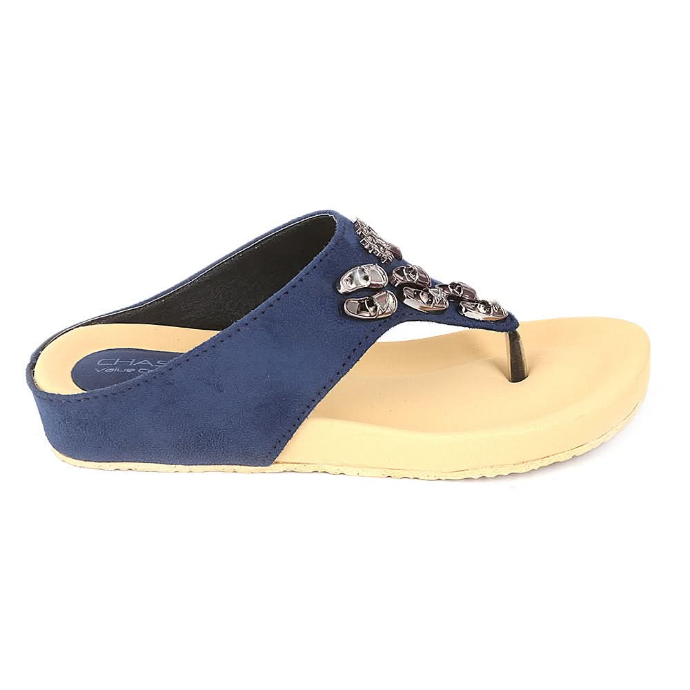 Women's Softy Slipper (H-551) - Blue - test-store-for-chase-value