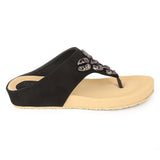 Women's Softy Slipper (H-551) - Black - test-store-for-chase-value