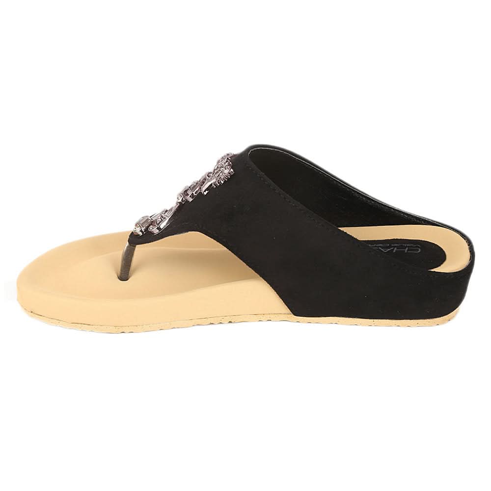 Women's Softy Slipper (H-551) - Black - test-store-for-chase-value
