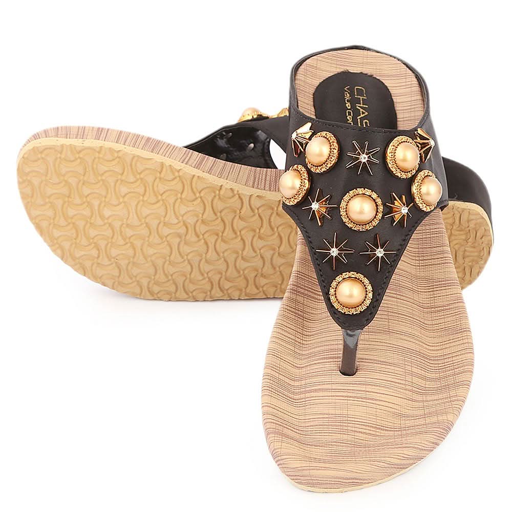 Women's Softy Slipper ( H553 ) - Black, Women, Slippers, Chase Value, Chase Value