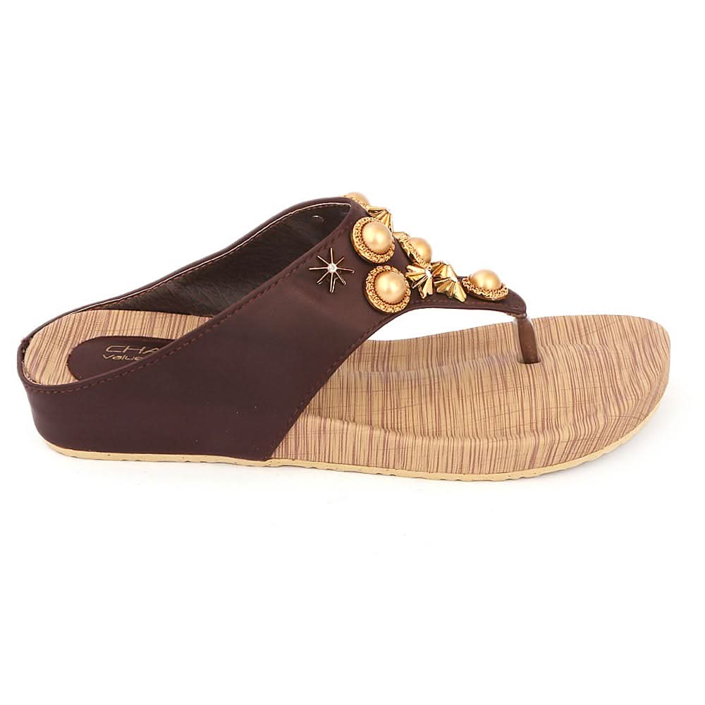 Women's Softy Slipper ( H553 ) - Brown, Women, Slippers, Chase Value, Chase Value