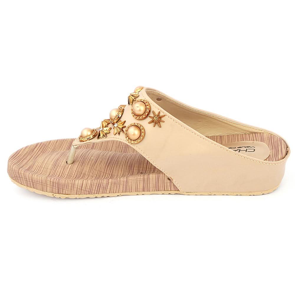 Women's Softy Slipper ( H553 ) - Fawn, Women, Slippers, Chase Value, Chase Value