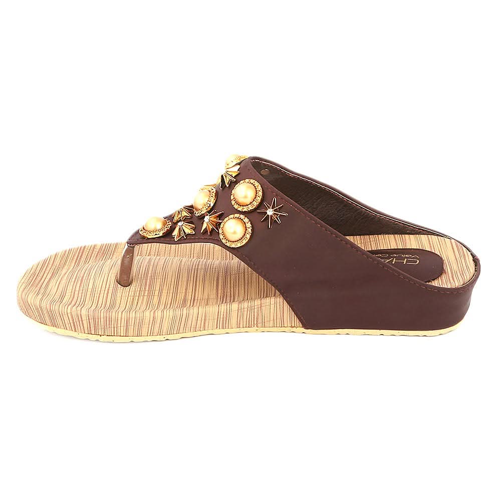 Women's Softy Slipper ( H553 ) - Brown, Women, Slippers, Chase Value, Chase Value