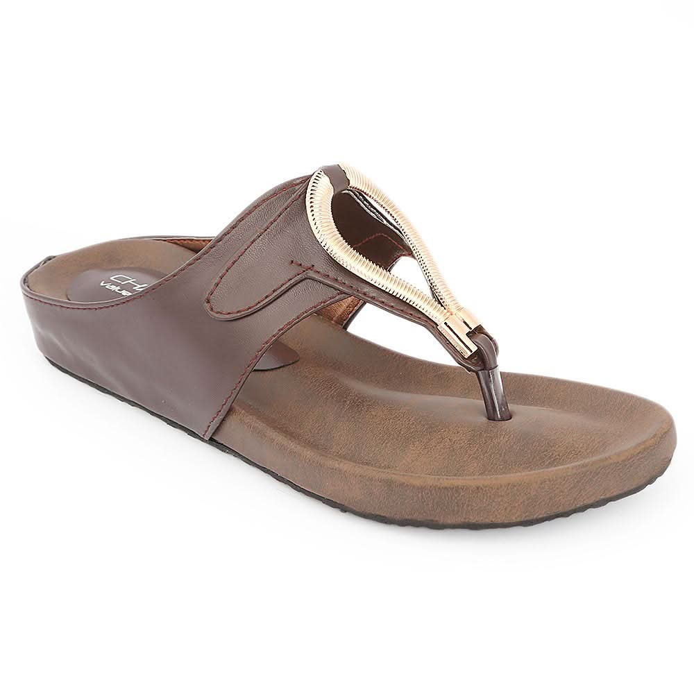 Women's Softy Slipper ( H6 ) - Brown, Women, Slippers, Chase Value, Chase Value