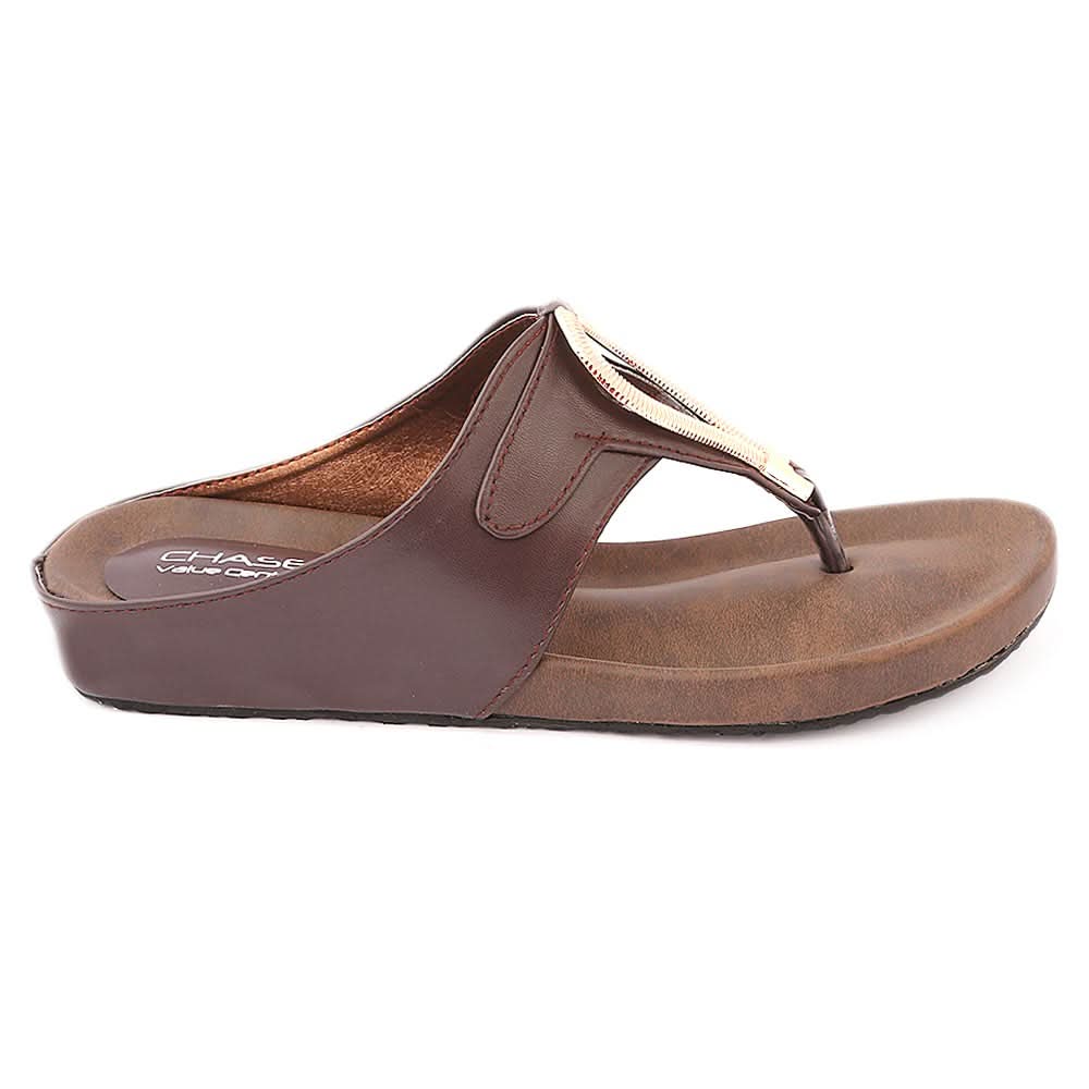 Women's Softy Slipper ( H6 ) - Brown, Women, Slippers, Chase Value, Chase Value