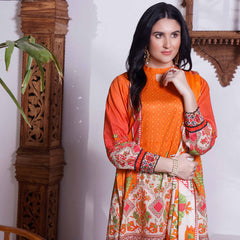 Halime Sultan Digital Printed Lawn 2Pcs Unstitched Suit - V1 - 7, Women, 2Pcs Shalwar Suit, Halima Sultan, Chase Value