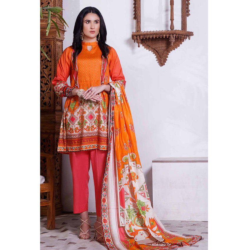 Halime Sultan Digital Printed Lawn 2Pcs Unstitched Suit - V1 - 7, Women, 2Pcs Shalwar Suit, Halima Sultan, Chase Value