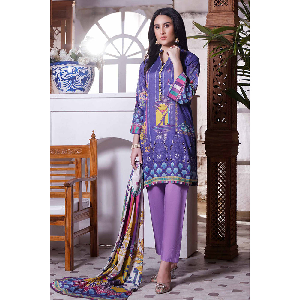 Halime Sultan Digital Printed Lawn 2Pcs Unstitched Suit - V1 - 9, Women, 2Pcs Shalwar Suit, Halima Sultan, Chase Value