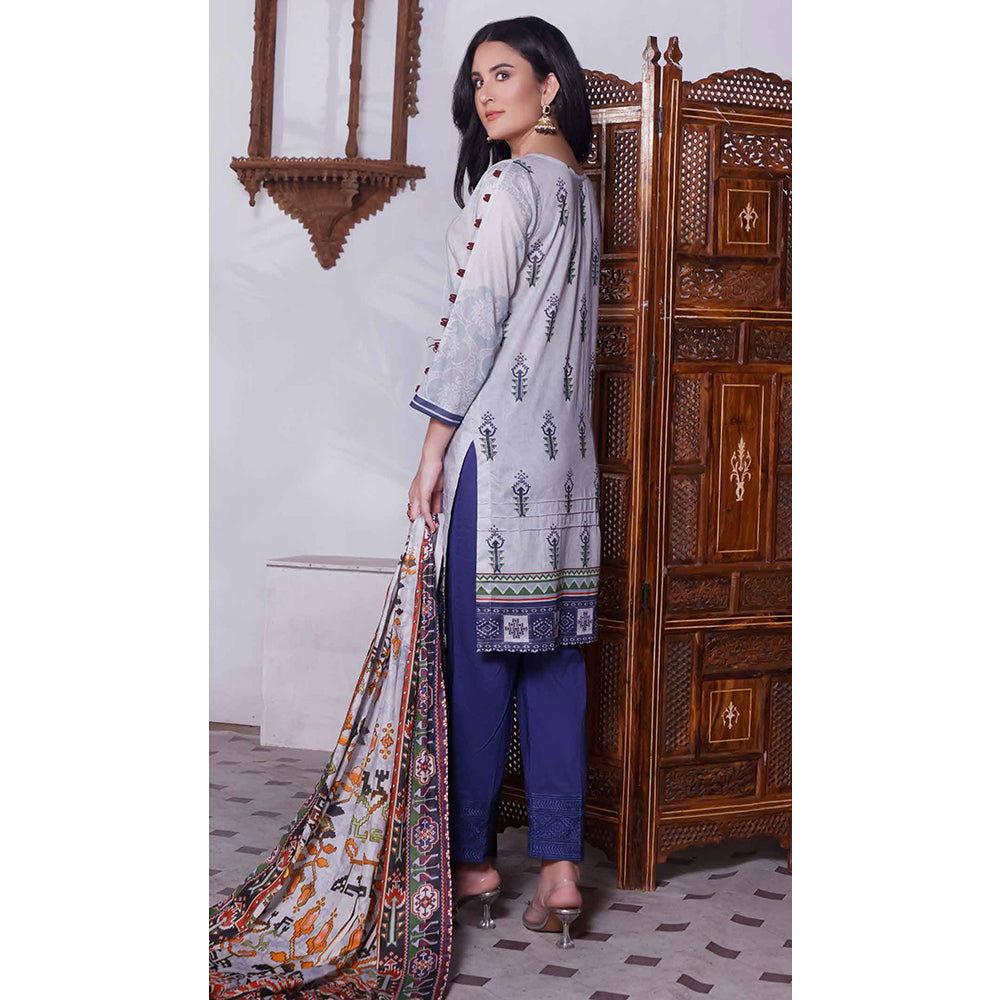 Halime Sultan Digital Printed Lawn 2Pcs Unstitched Suit - V1 - 10, Women, 2Pcs Shalwar Suit, Halima Sultan, Chase Value