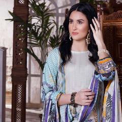 Halime Sultan Digital Printed Lawn 2Pcs Unstitched Suit - V1 - 1, Women, 2Pcs Shalwar Suit, Halima Sultan, Chase Value