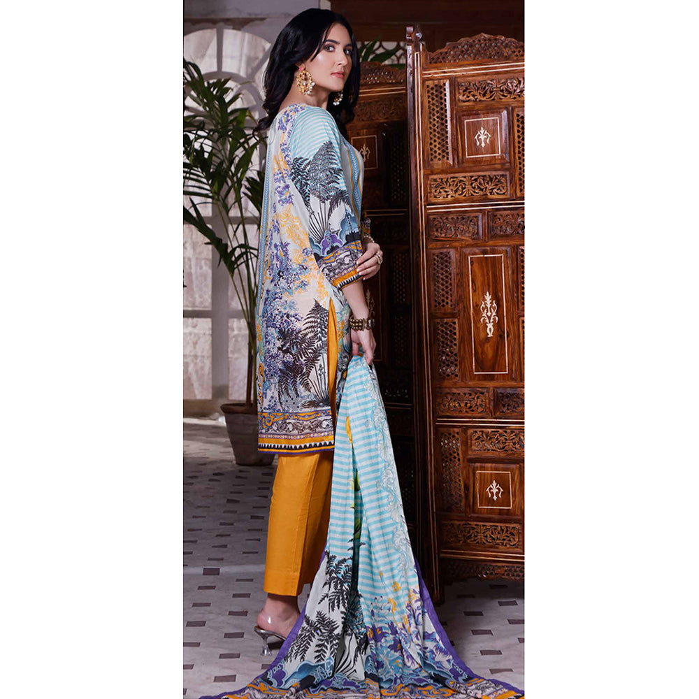 Halime Sultan Digital Printed Lawn 2Pcs Unstitched Suit - V1 - 1, Women, 2Pcs Shalwar Suit, Halima Sultan, Chase Value