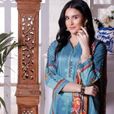 Halime Sultan Digital Printed Lawn 2Pcs Unstitched Suit - V1 - 3, Women, 2Pcs Shalwar Suit, Halima Sultan, Chase Value