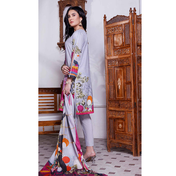 Halime Sultan Digital Printed Lawn 2Pcs Unstitched Suit - V1 - 4, Women, 2Pcs Shalwar Suit, Halima Sultan, Chase Value