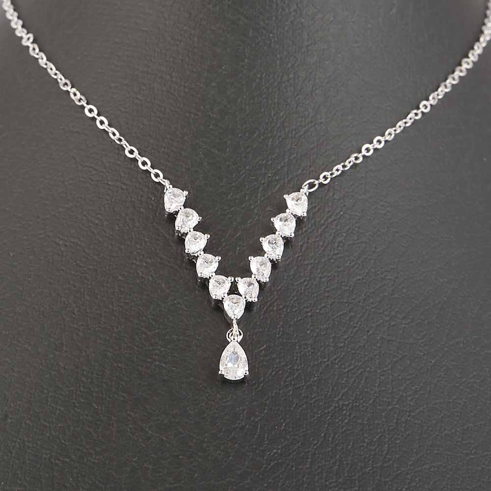 Women's Zircon Chain & Locket - Silver, Women, Chains & Lockets, Chase Value, Chase Value